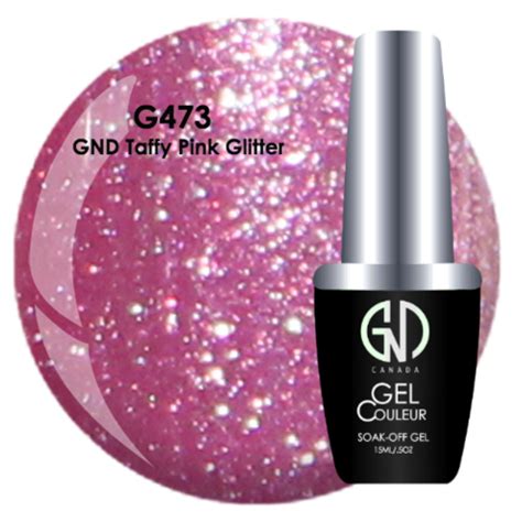 GND TAFFY PINK GLITTER GND G473 ONE STEP GEL