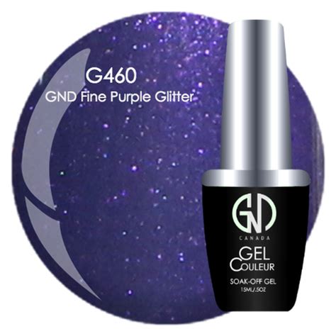 GND FINE PURPLE GLITTER GND G460 ONE STEP GEL