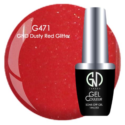 GND DUSTY RED GLITTER GND G471 ONE STEP GEL