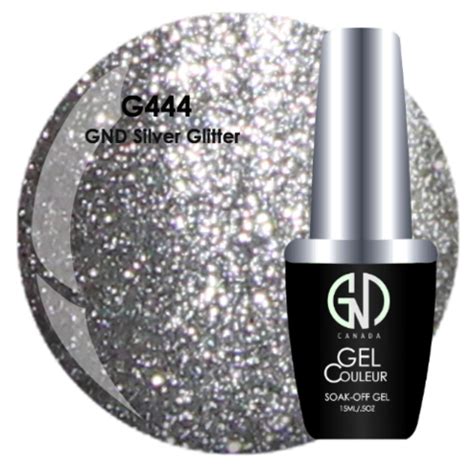 GND SILVER GLITTER GND G444 ONE STEP GEL