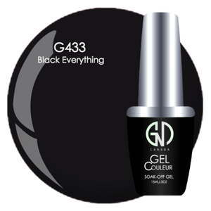 BLACK EVERYTHING GND G433  ONE STEP GEL